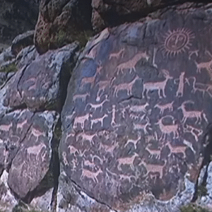 More Than 1,200 Petroglyphs and a Rare Old Turkic Runic Inscription Found in Kazakhstan 58 Petroglyphs